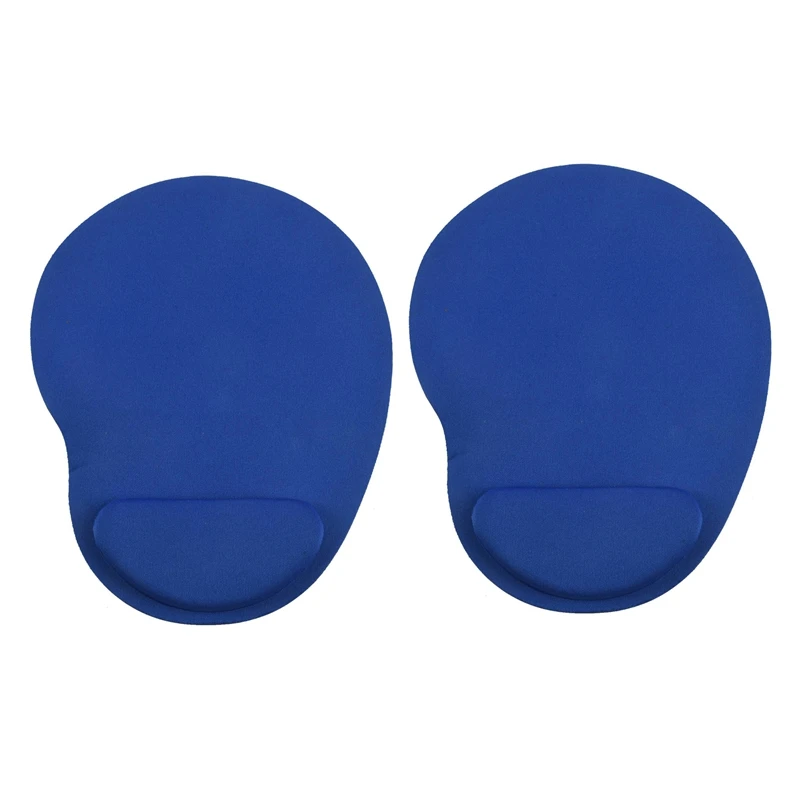 

2X Mouse Pad with Wrist Rest - Blue