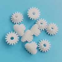 16082b 0 5m double plastic gear 9mm diameter 16 teeth 8 t 2mm loose double layer gear toy accessories 10pcslot