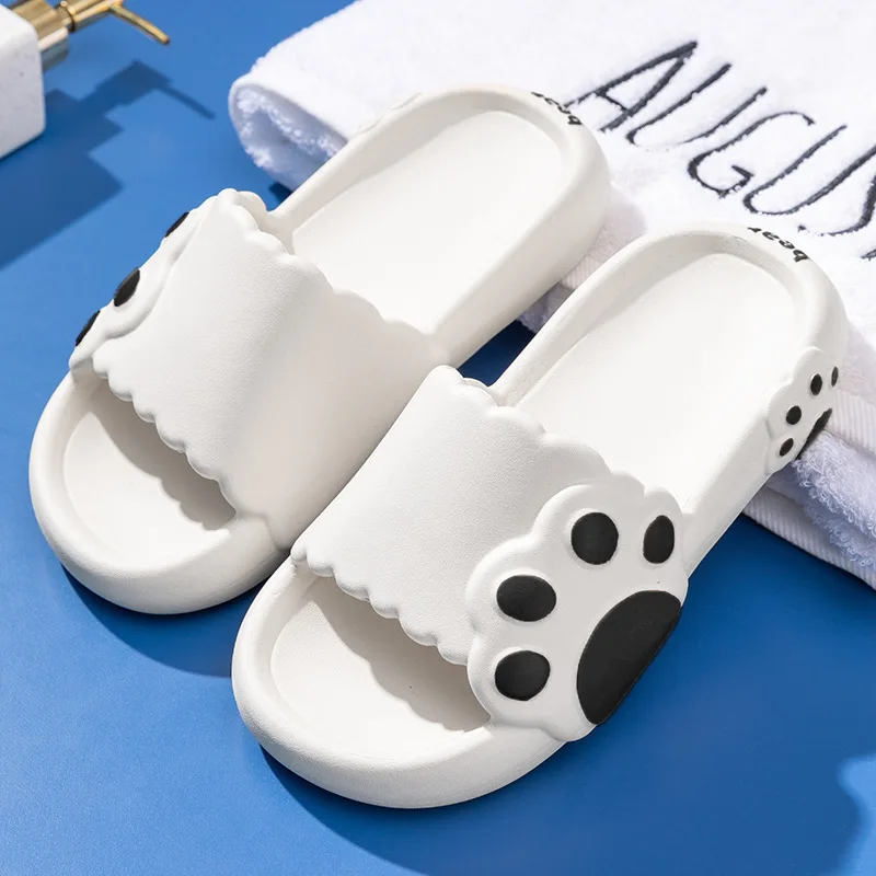 

Summer Non-Slip Women Bathroom Slippers Indoor Slides Sandals Flip Flops Men Thick Platform Couple Shoes Beach Slippers