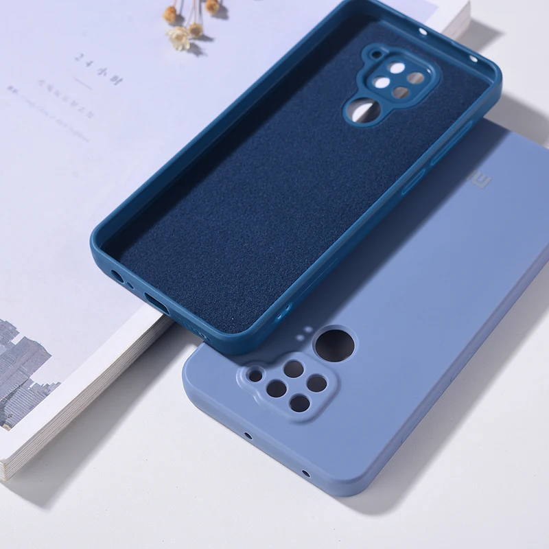 Чехол для Xiaomi Redmi Note 9 Pro жидкий силиконовый телефонный мягкий на ощупь чехол из