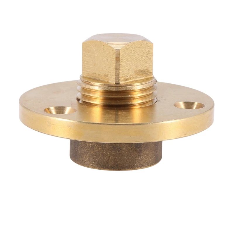 

2X Brass Drain Plug Bronze Garboard Marine Boat Yacht Screw Drain Plug 1 Inch Mounting Hole Fishing