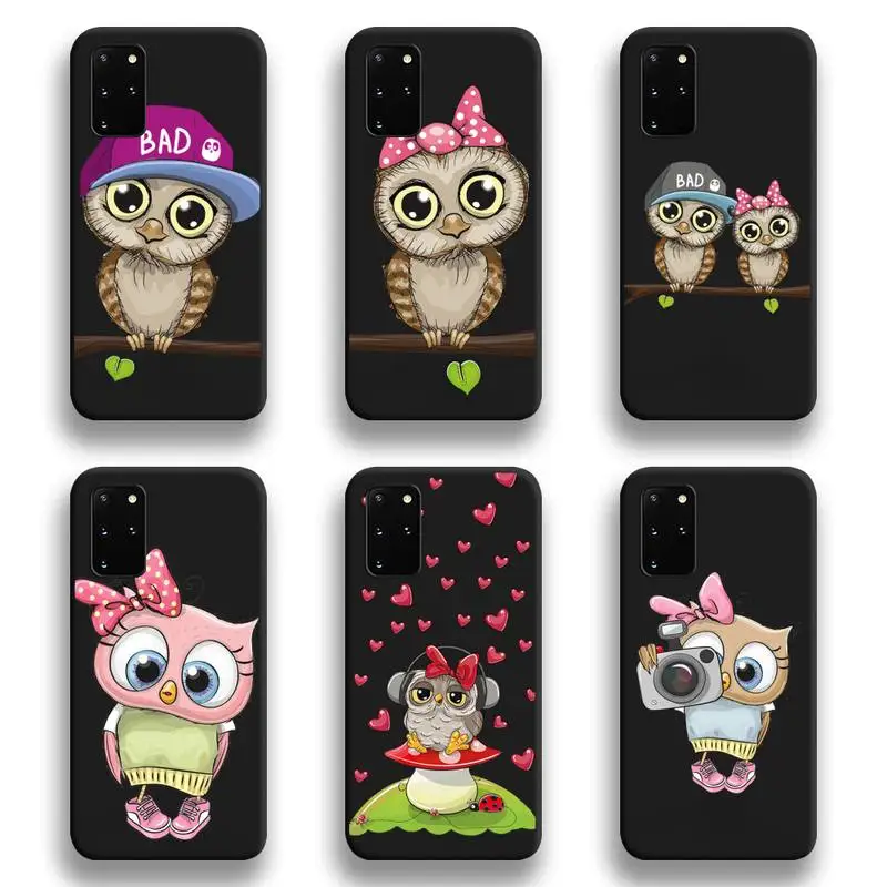

Cute Animal Owl Phone Case For Samsung Galaxy S21 Plus Ultra S20 FE M11 S8 S9 plus S10 5G lite 2020