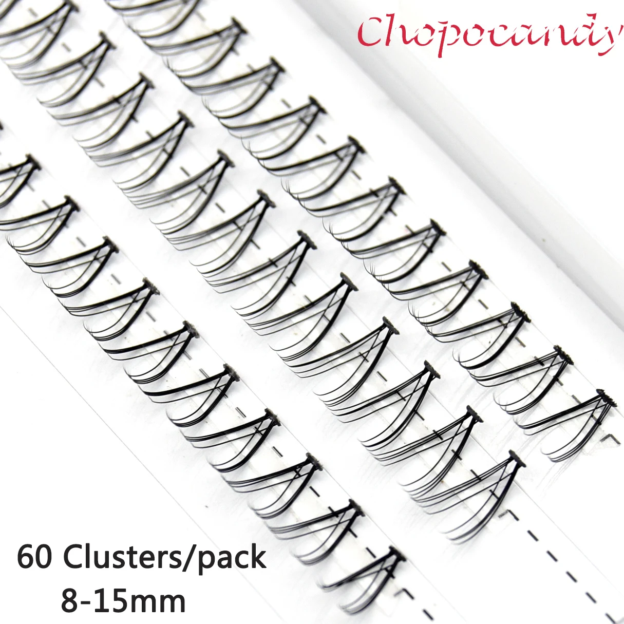 

Накладные ресницы для японского макияжа, V-образные натуральные пушистые японские перекрестные завитые ресницы для макияжа, 60 кустов