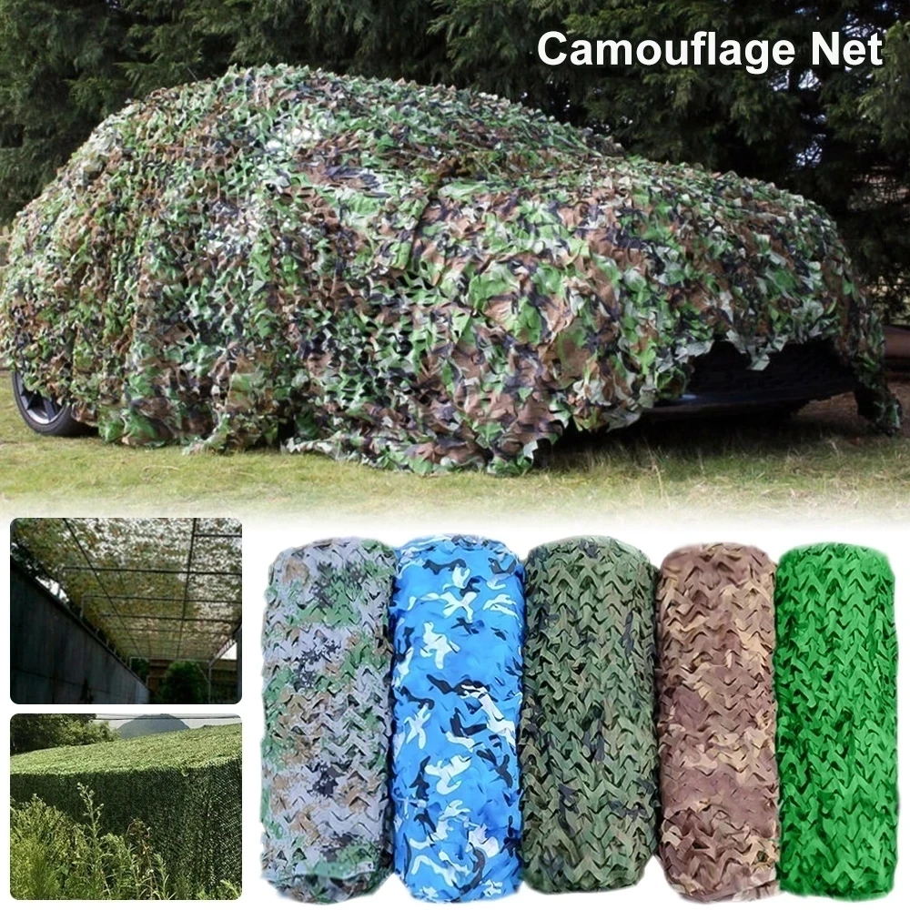 

2X2M&2X3M&3X3M&3X10M military camouflage net, outdoor hiking camping awning, suitable for courtyard and military decoration 4.8
