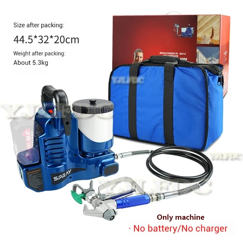 

Безвоздушный распылитель краски Li-Ion, 500 Вт