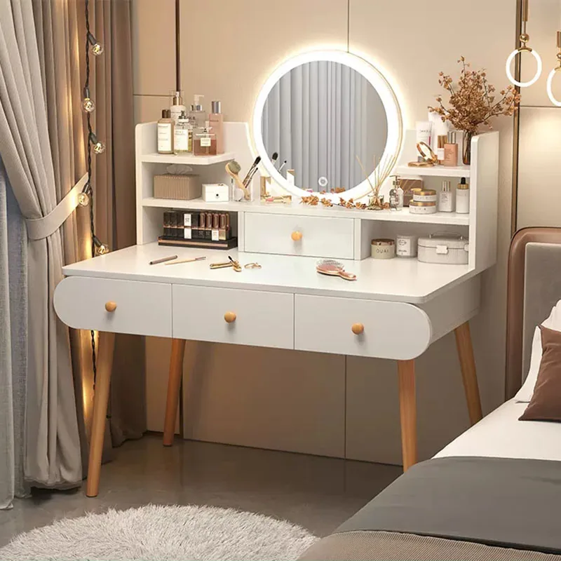 

Container Dressing Table Shelf Storage Fashion Charm Drawers Dressing Table Cabinet Classic Meuble De Chambre Luxury Furniture