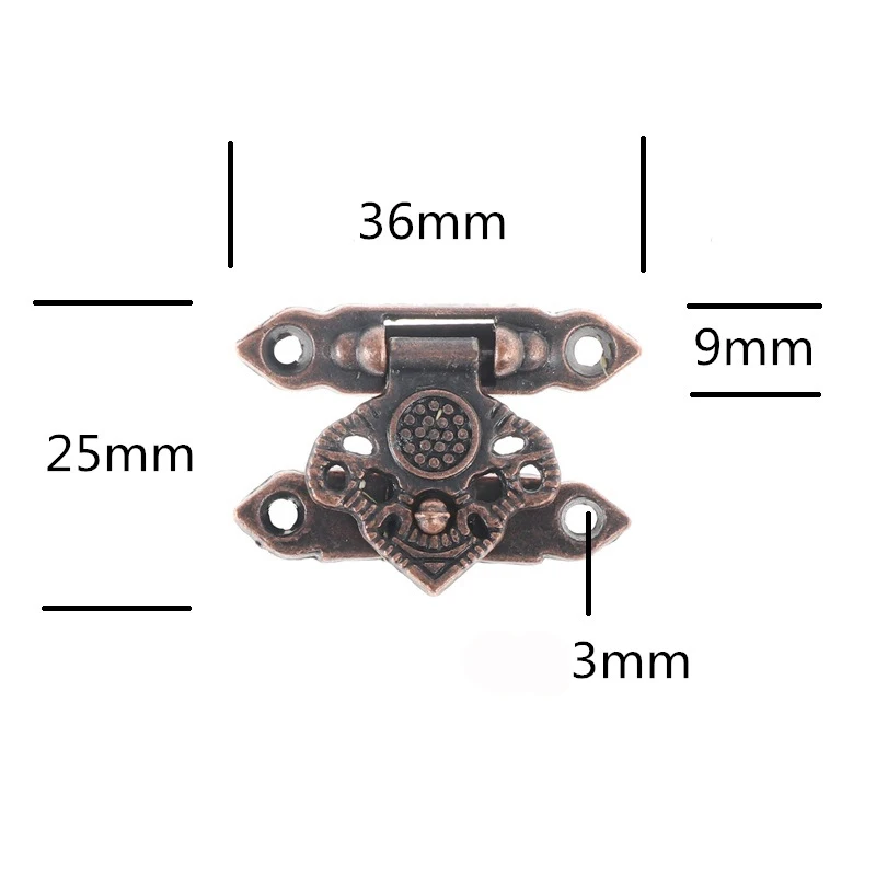 

2 шт., навесной замок с защелкой, 36 х25 мм