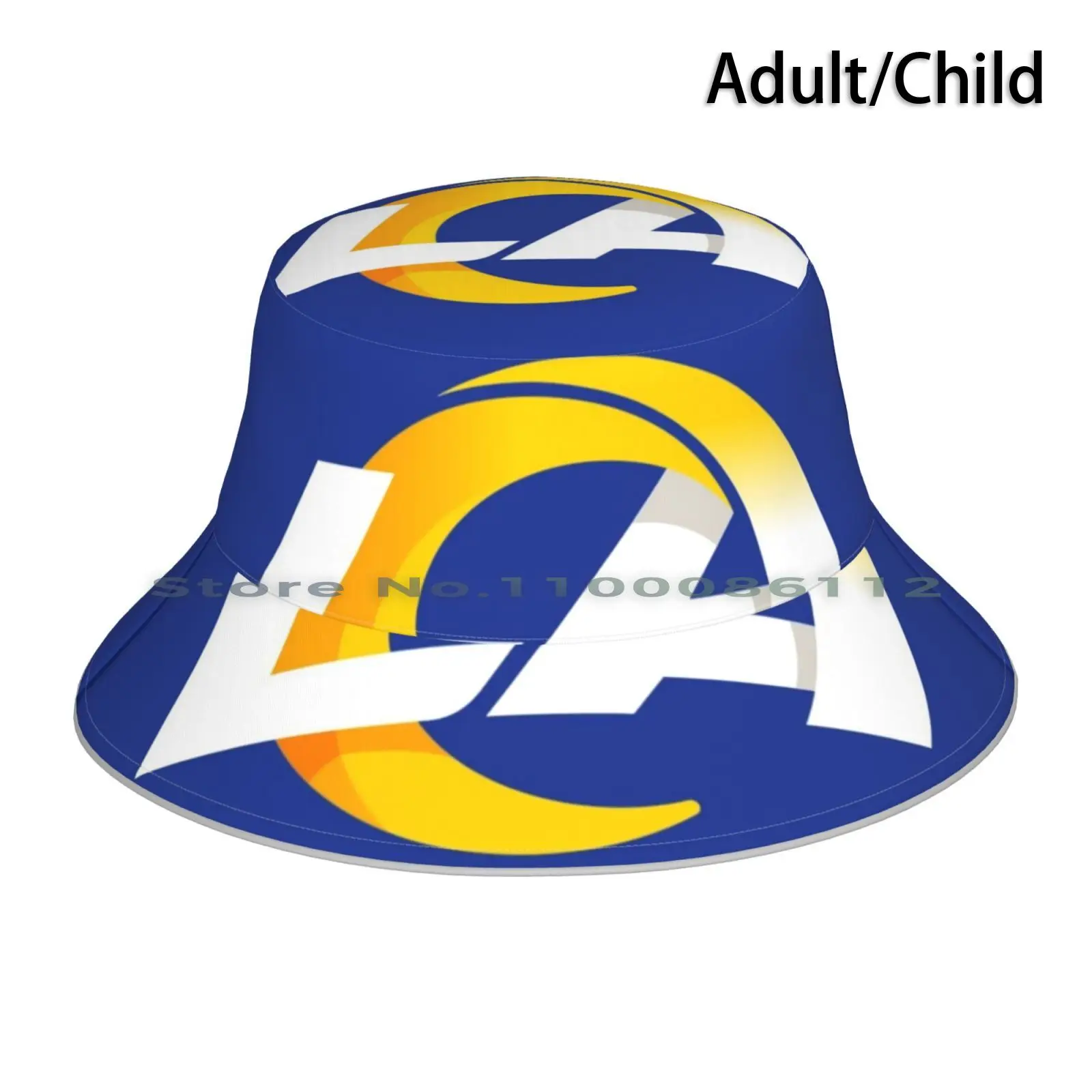 

Rams-Los Bucket Hat Sun Cap La Logo Angeles Foldable Outdoor Fisherman Hat