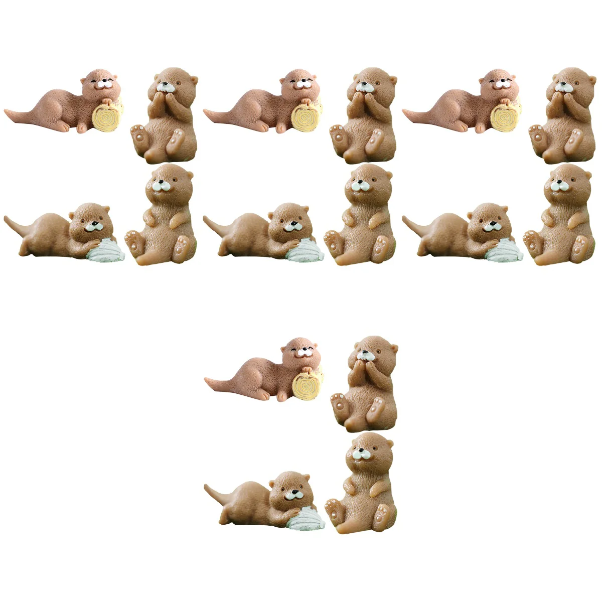 4 шт. миниатюрные декоративные фигурки животных