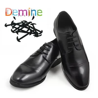 12pcsset leather silicone shoelaces sneakers shoes lace lazy no tie shoelaces elastic silicone shoelace suitable unisex laces