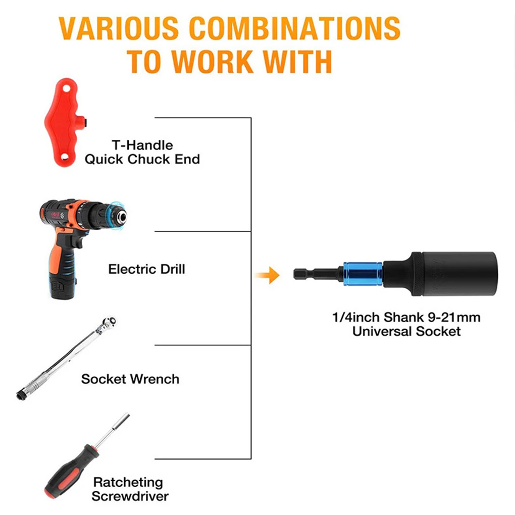 

1 Set Socket Wrench Multifunctional Handy Installation The Repair Shop