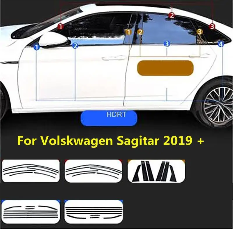 Наклейка для стайлинга автомобиля украшение окошка средняя полоса отделка