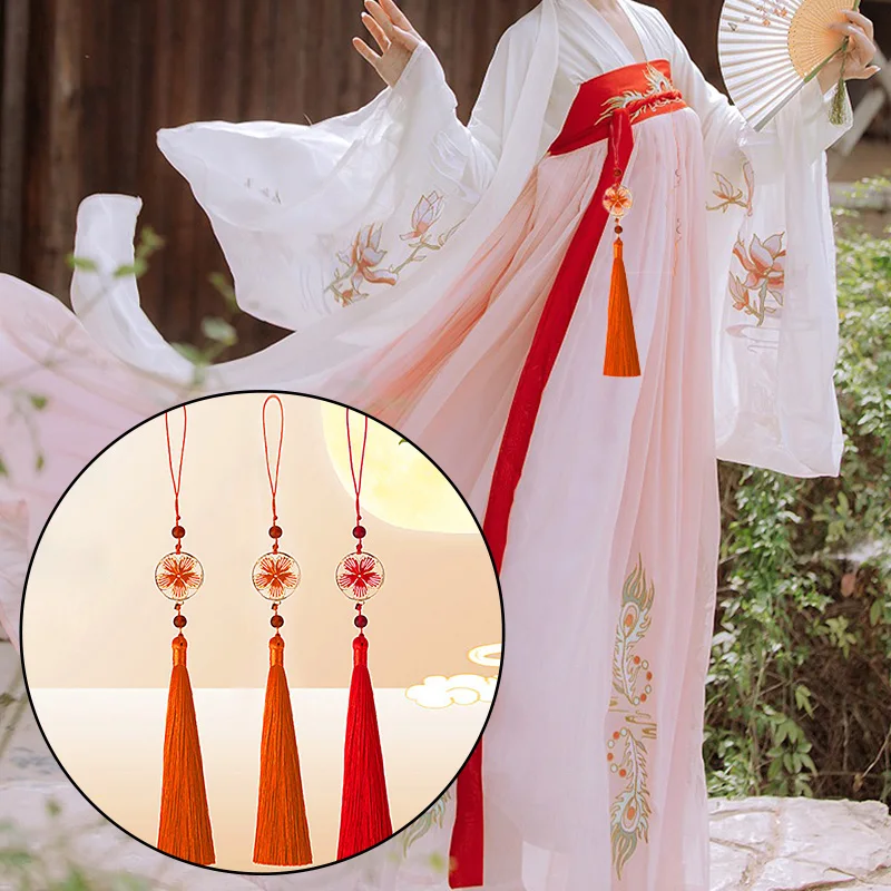 

2 Pcs Lotus Tassel Pendant for Jewerly Making Hanfu Earrings chain Accessories DIY Handmade White Jade Hanging Tassel Spike New