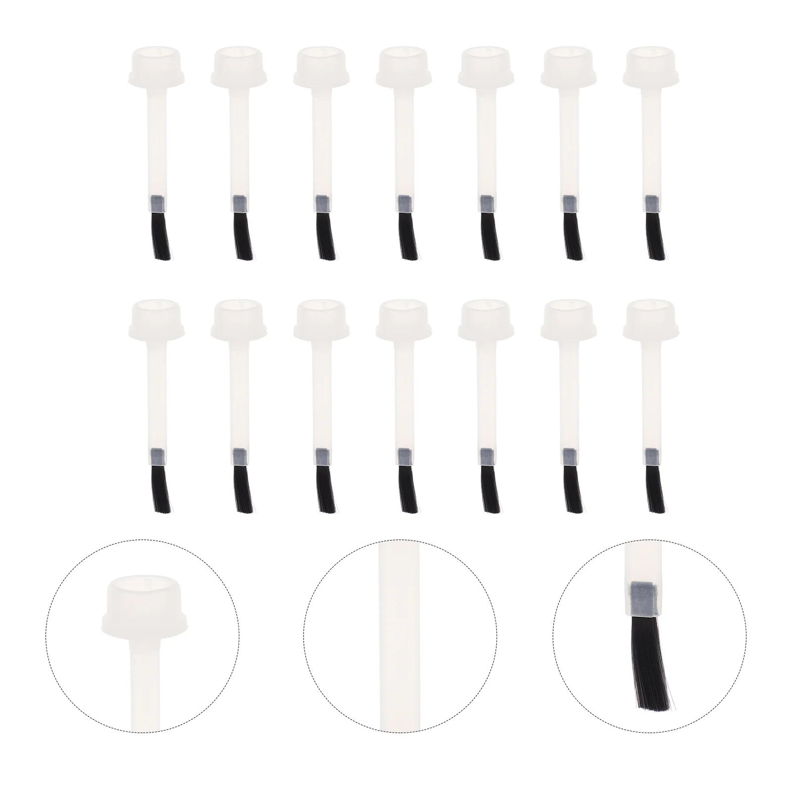 

20 Pcs Dipping Applicator Brushes Nail Polish Accessorries Manicure Replacement Head Liquid