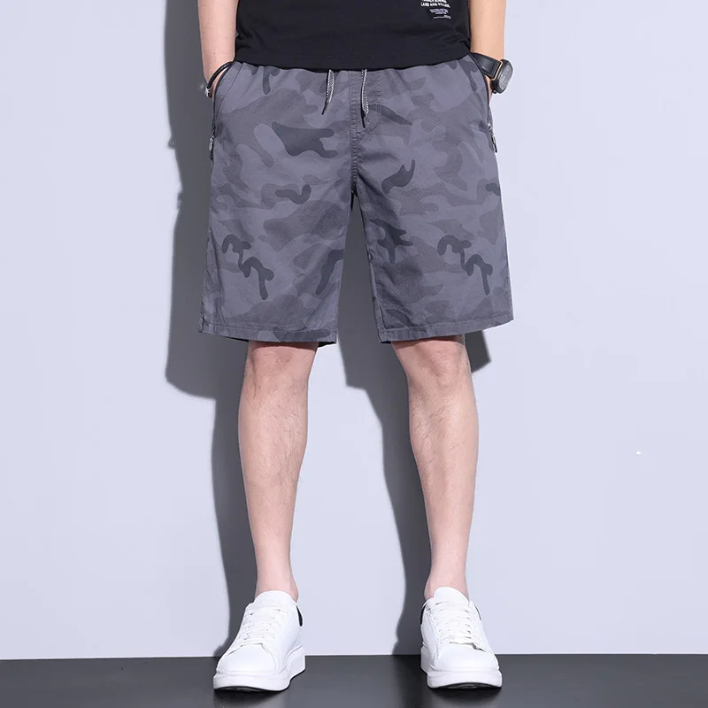 

Casual Men's Shorts Summer Thin Loose Straight Sports Pirate Shorts Fashionable Camouflage Fifth Pants