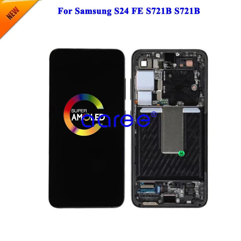Фото Оригинальный ЖК-экран AMOMLED для Samsung S24FE, ЖК-экран для Samsung S24FE S721, ЖК-экран с сенсорным дигитайзером в сборе №1