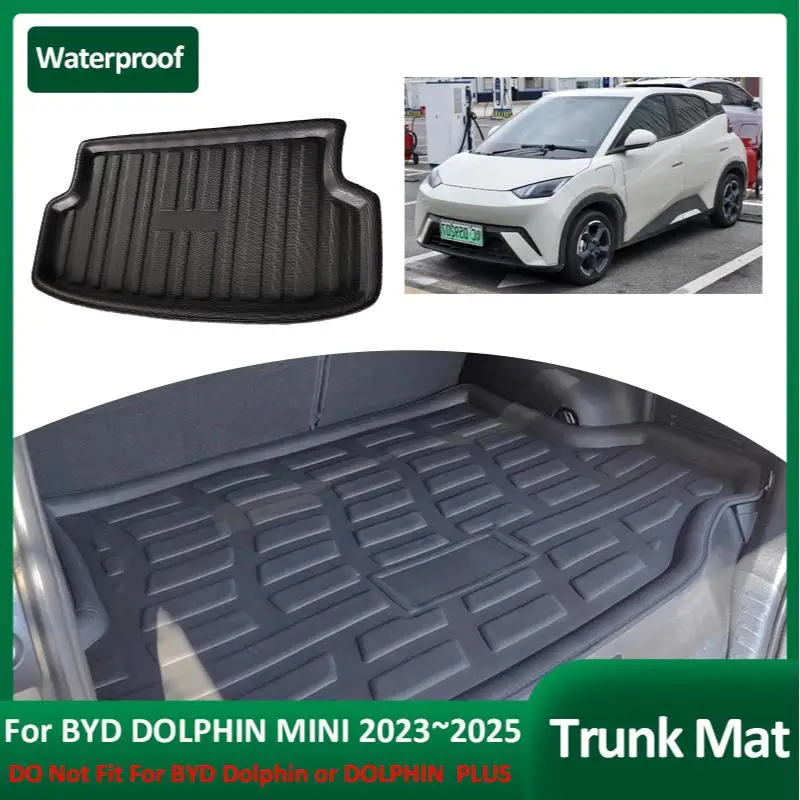 Коврик для багажника автомобиля BYD DOLPHIN MINI Seagull EV 2023 ~ 2025 коврики багажа напольные