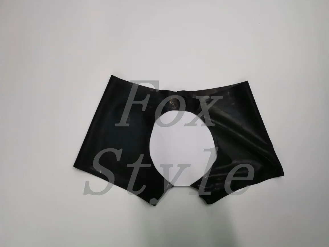 латексные шорты с открытой спиной и молнией спереди латексная открытая задница