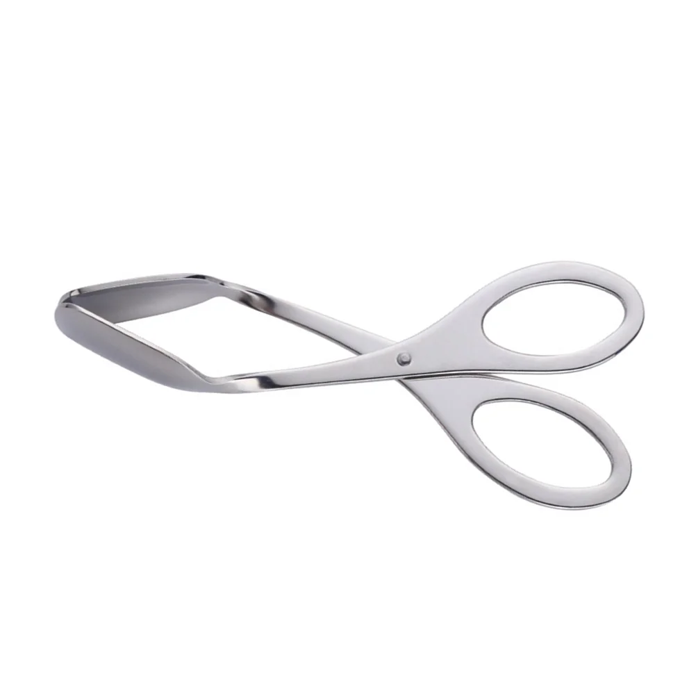 

Food Scissor Tongs Bread Clamp Stainless Steel 18*6*3cm Egg Multifunction Towel