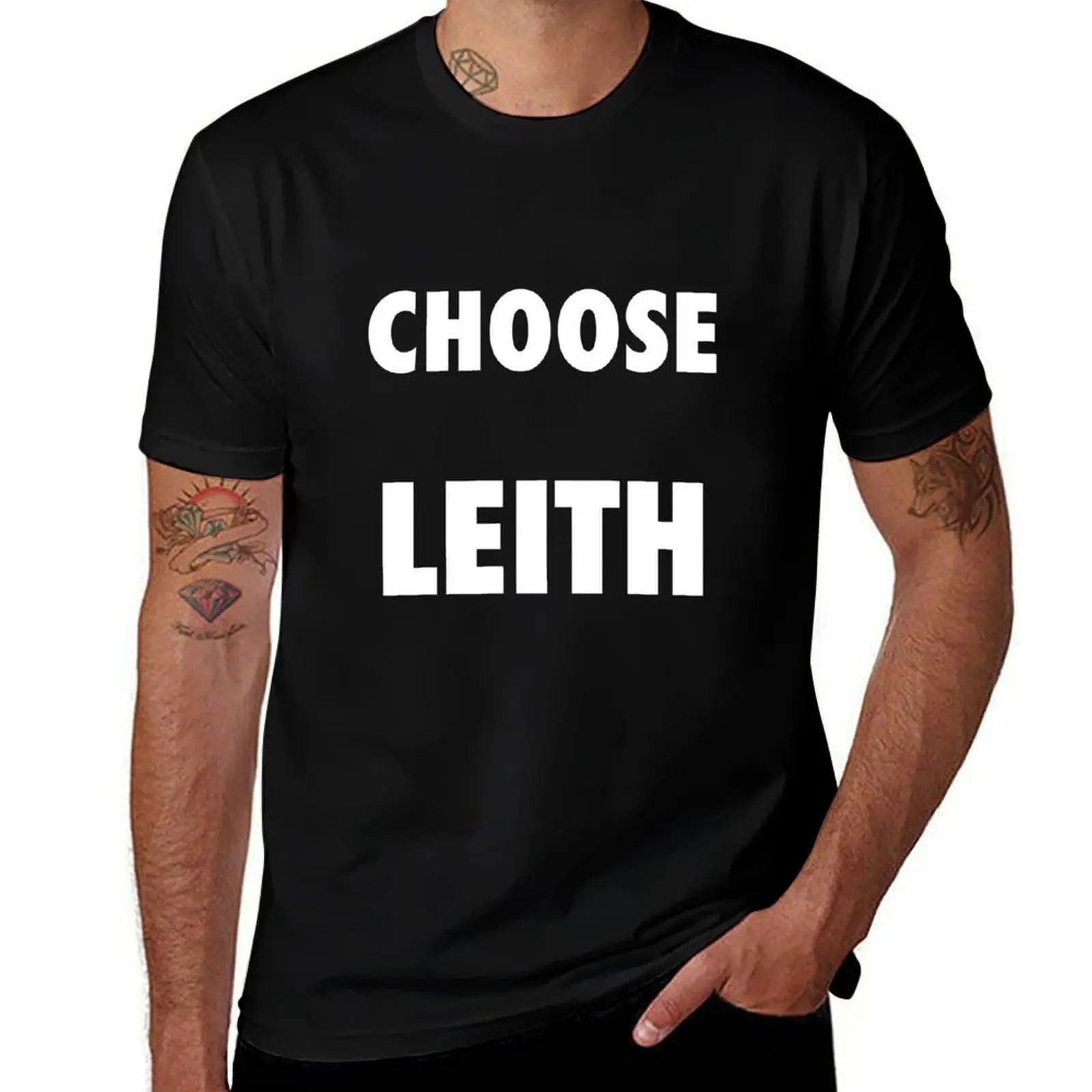 Фото Футболка Choose Leith, Edinburgh, Green, Scottish, Hibs, забавные футболки, темный юмор, мужская футболка с рисунком, футболка №1