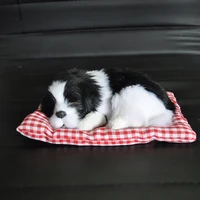 car interior simulation dog decoration will call sleeping dog model dog decoration cloth cushion sleeping dog fur toy gift