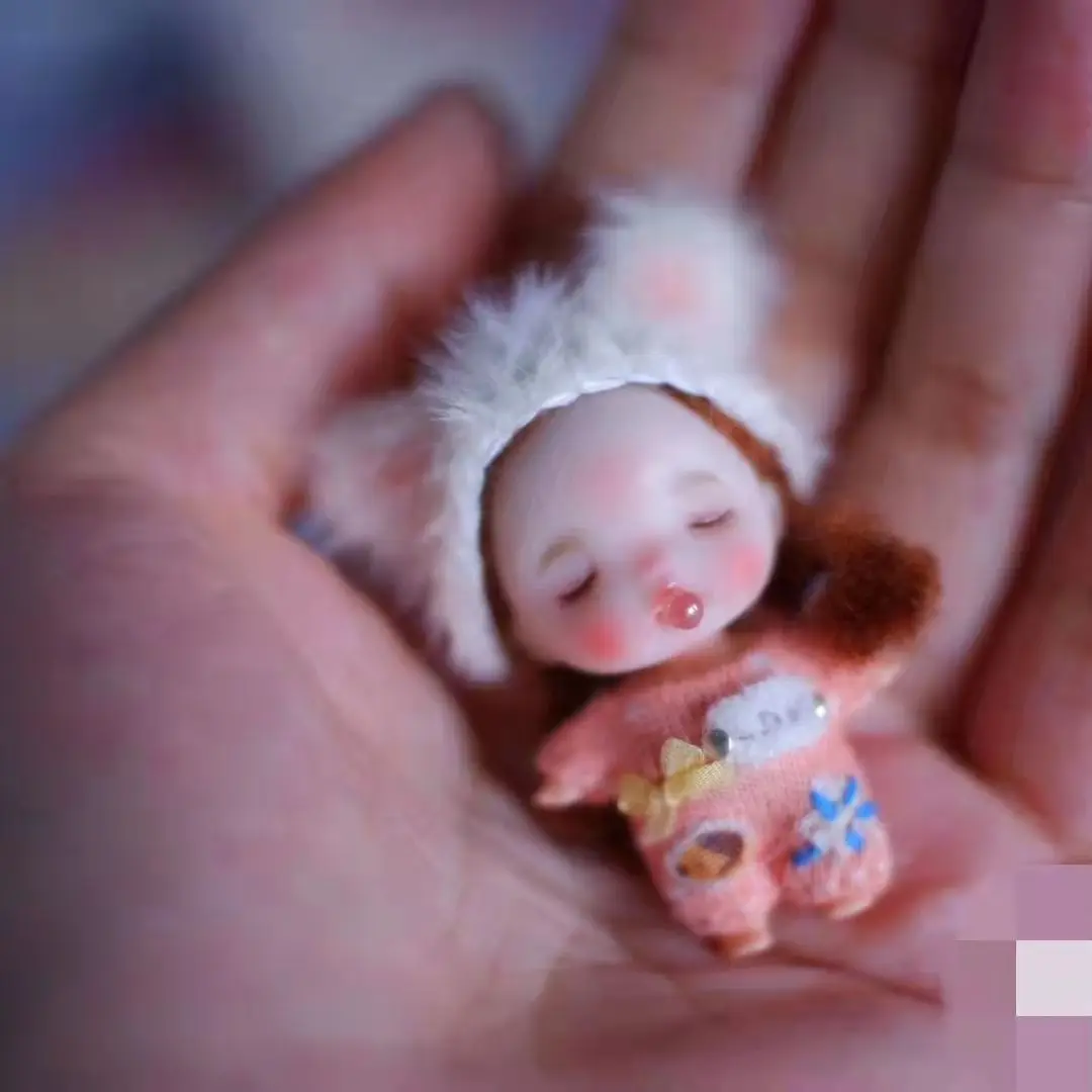 Цена Кукла с большим пальцем BJD, миниатюрная версия, 3,5 см, готовая кукла Elf, Мини кукла