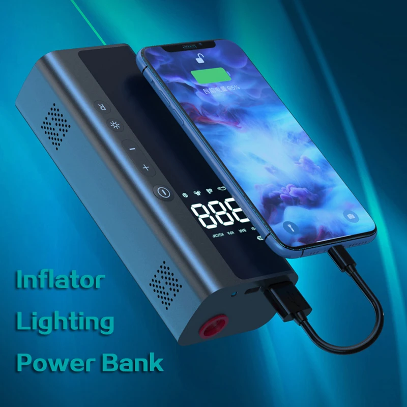 

Портативный насос для автомобильных шин, цифровой насос для шин, автомобильный воздушный насос 150 PSI, воздушный компрессор для автомобиля, м...