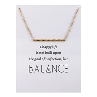 couple jewelry for women 2022 balance beam pattern pendant necklaces for women clavicle chains necklace chokers jewelry collares