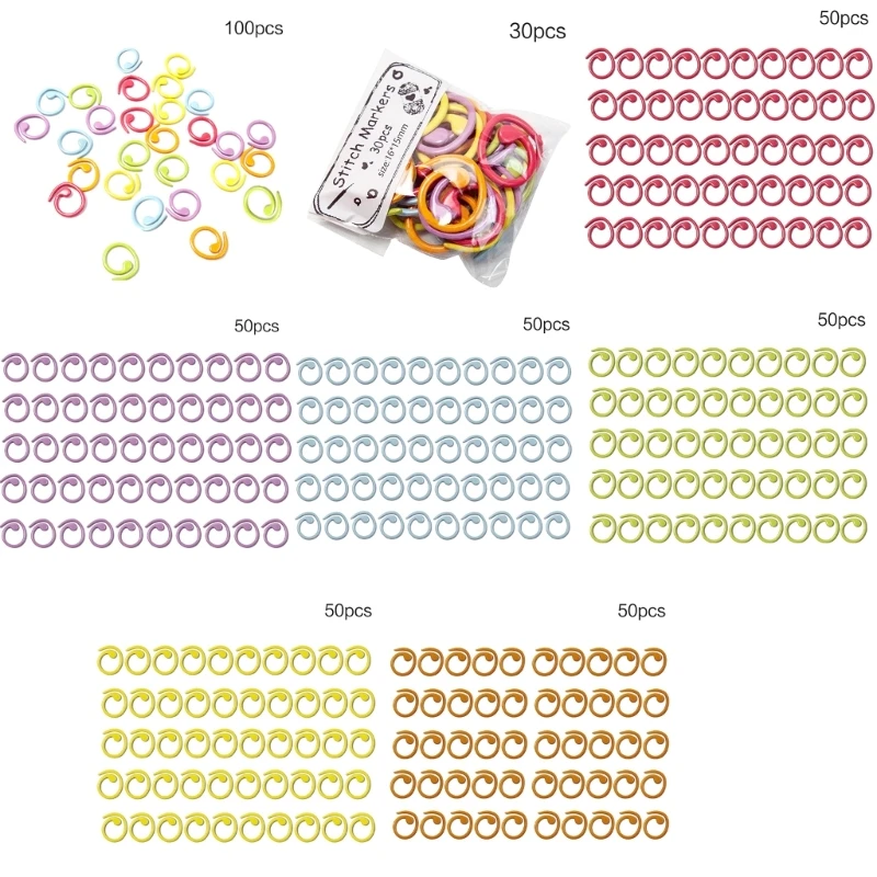 

Y166 Stitch Needle Clip Stitch Rings Markers For Crocheting Knitting Stitch Markers Rings Crochet Stitch Counter And Marker