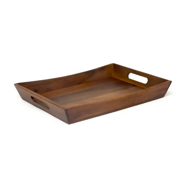 

Acacia Wood Curved Tray - Beautiful and Functional Serving Tray