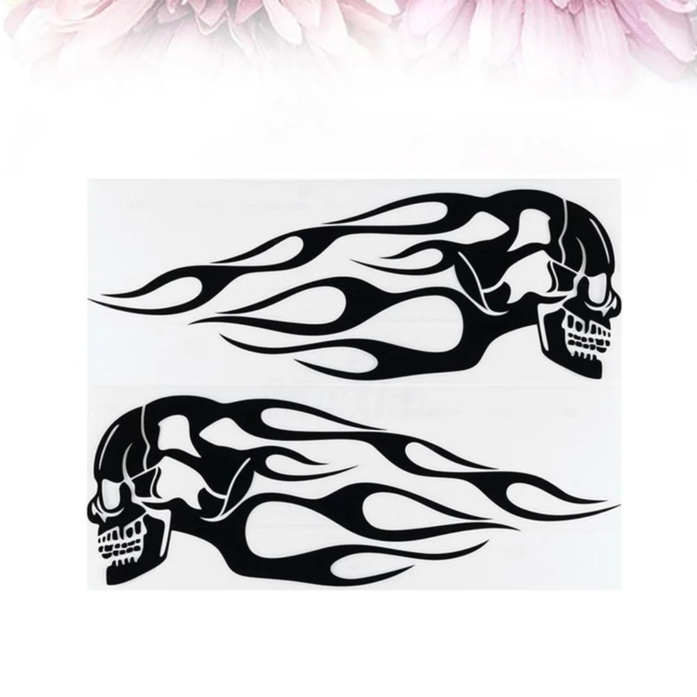 

1 Sheet Fire Stickers Motorcycle Decorative Stickers Body Decals Oil Tank Pasters for Women Men