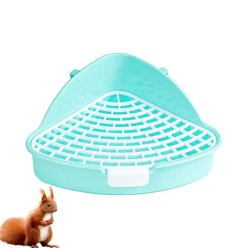 Triangle With High Guard Rail High Capacity Pet Toilet Potty Pet Corner Toilet