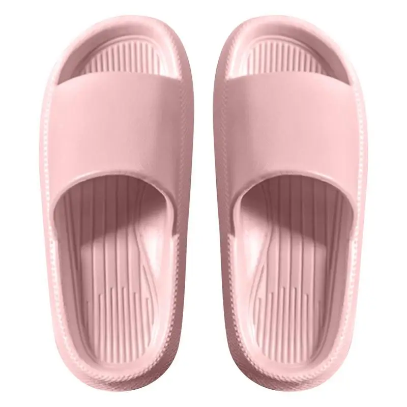 

Pillow Slippers Indoor Slippers For Women Non-Slip Bathroom Shower Pillow Slippers Comfort Cloud Slides Platform Sandals Slides