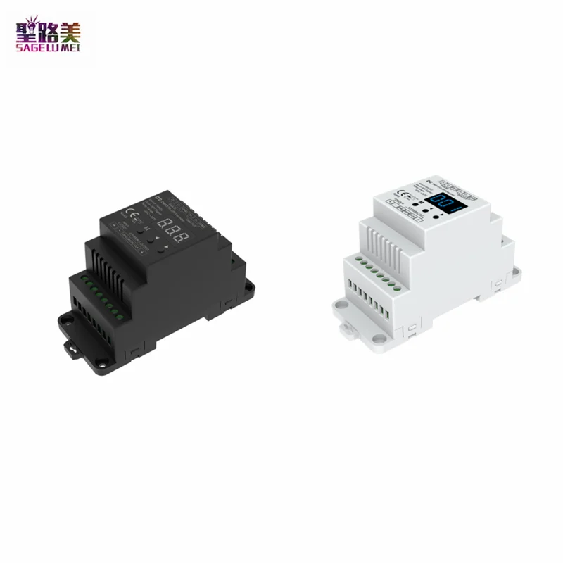DC12V DMX512 до SPI декодер DC5-24V Din Rail Pixel Controller для RGB WS2812 WS2811 SK6812 UCS1903 GS8208 LPD8806 IC Tape |