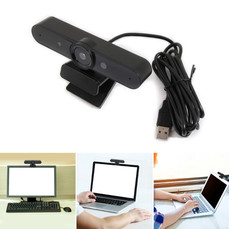 

Advanced Windows Hello Face Recognition Webcam USB Webcam for Calls/Conference Pin Login Webcam USB Windows Hello Camera