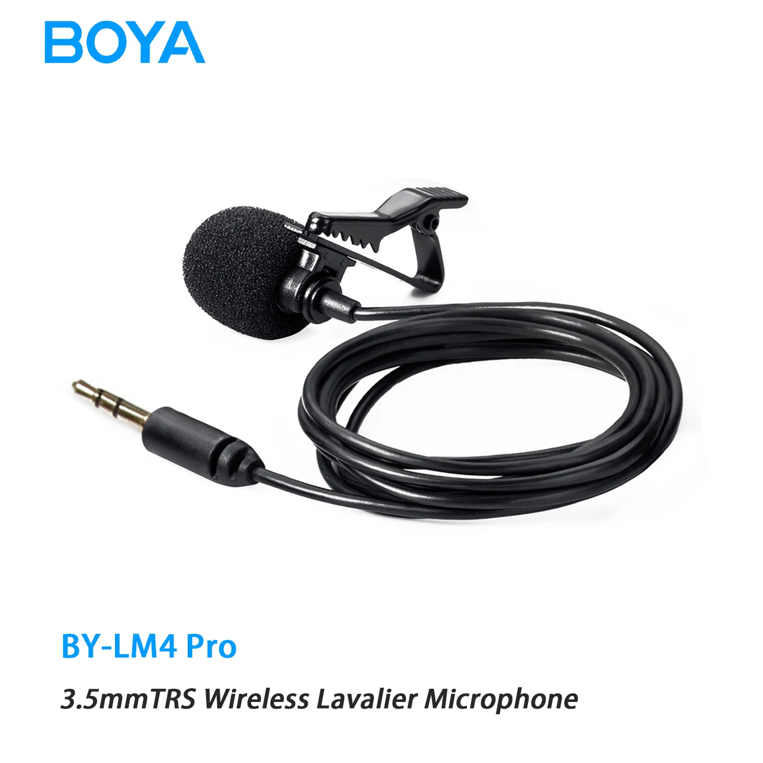 

BOYA BY-LM4 PRO Wireless Lavalier Lapel Microphone for BY-WM4 PRO WM8 PRO WM6S DSLR Camera Smartphone Vlog Record Live Streaming