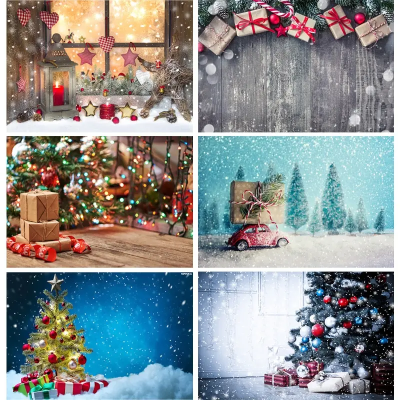 SHUOZHIKE Художественная ткань Рождественская тема фотография Фон дети портрет фоны