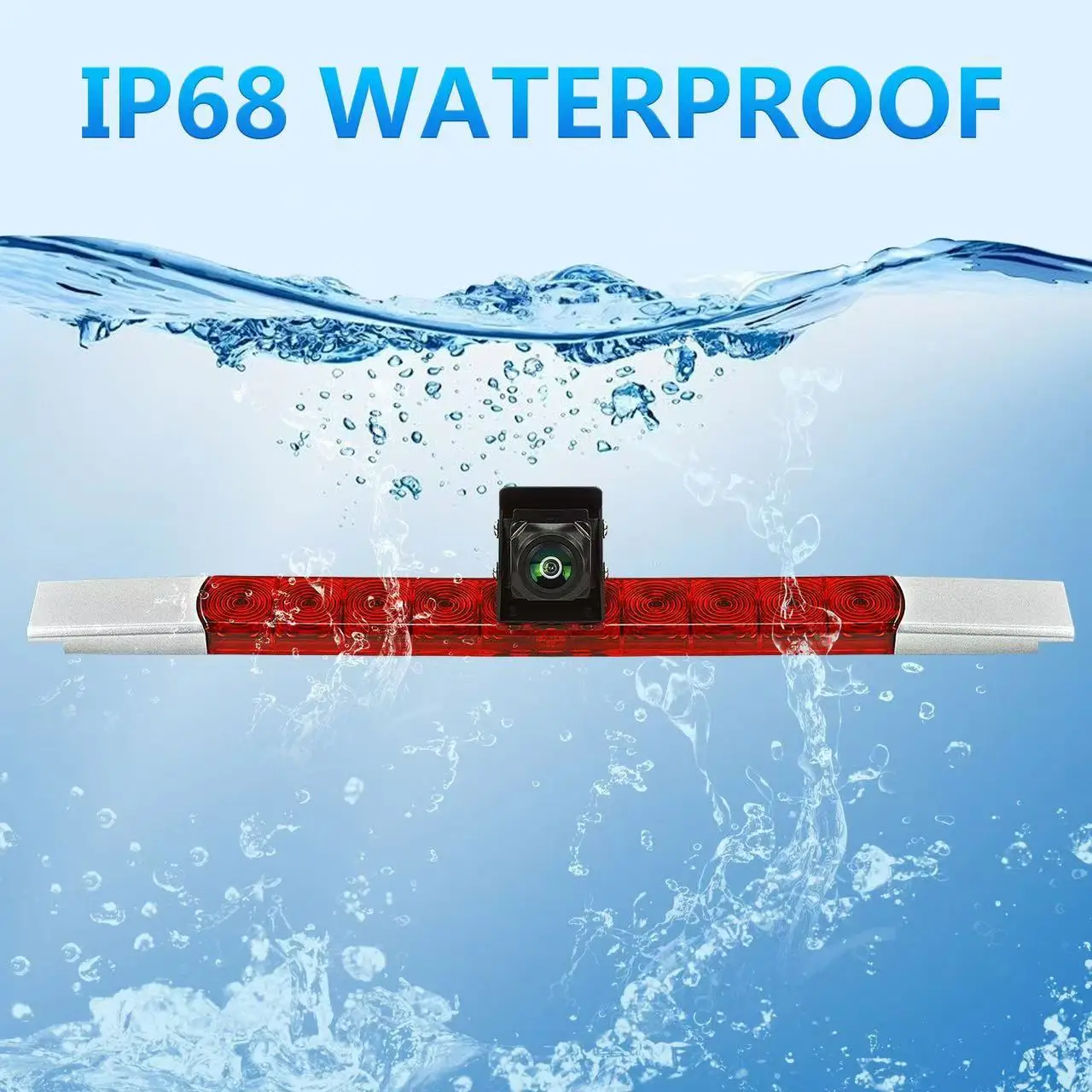 Камера заднего вида с двумя объективами стоп-сигналами для всех плоских