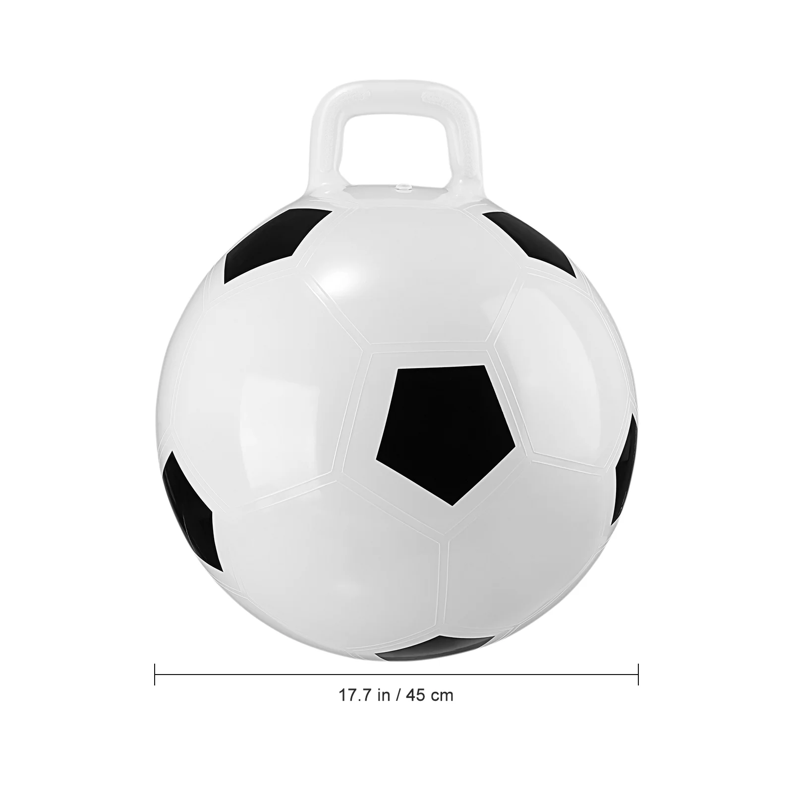 STOBOK 45cm Hopping Ball Jumping with Handle Inflatable PVC Bouncing for Children