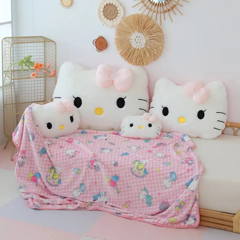 

Sanrio аниме большой размер Hello Kitty плюшевая игрушка периферийное одеяло Hello Kitty кошка мягкие куклы Hello Kitty подушка для детей Gi