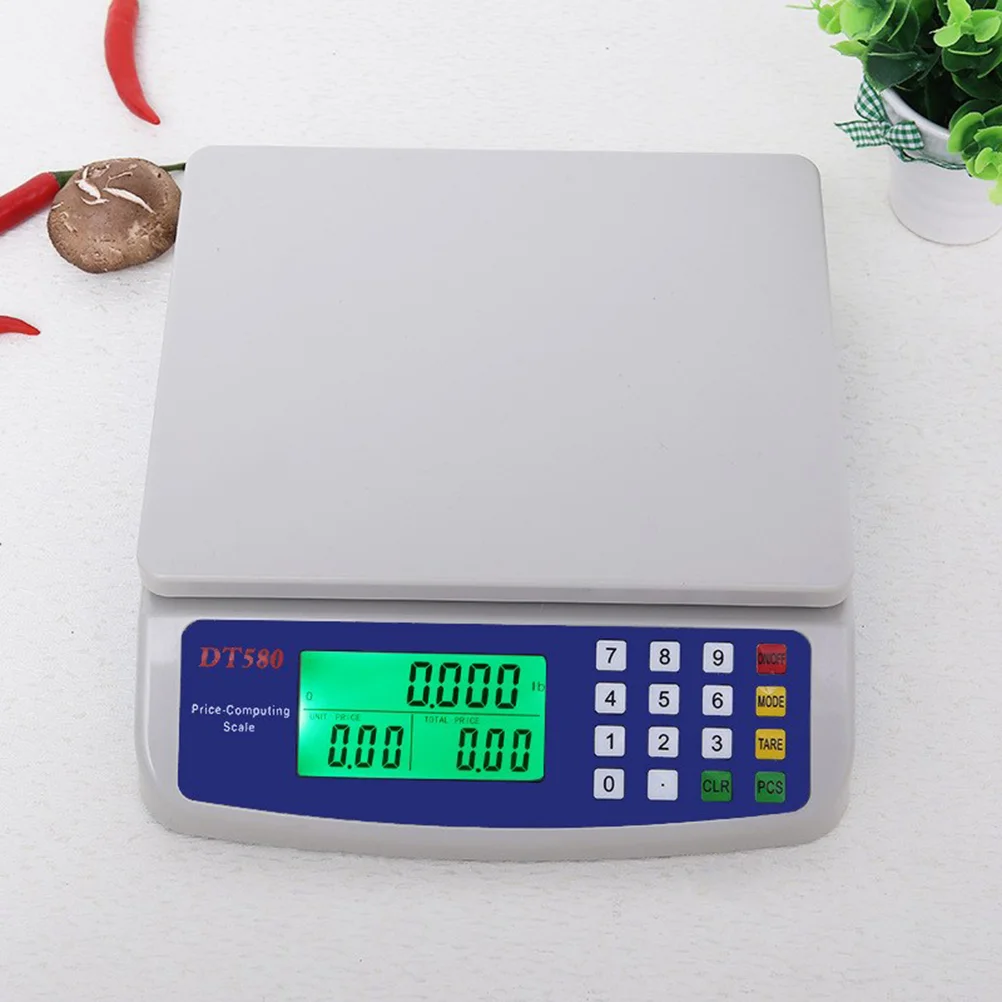 

30KG-1Gram LCD With Backlight Display Rechargeable Electronic Scale With Adapter With US Plug No Included Weighing machine