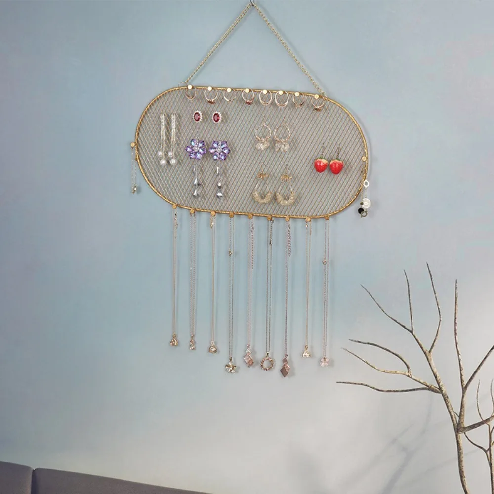 

Box Earrings Pendants Organizer Necklace Stand Grid Jewelry Display Jewelry Rack Jewelry Display Ear Studs Holder