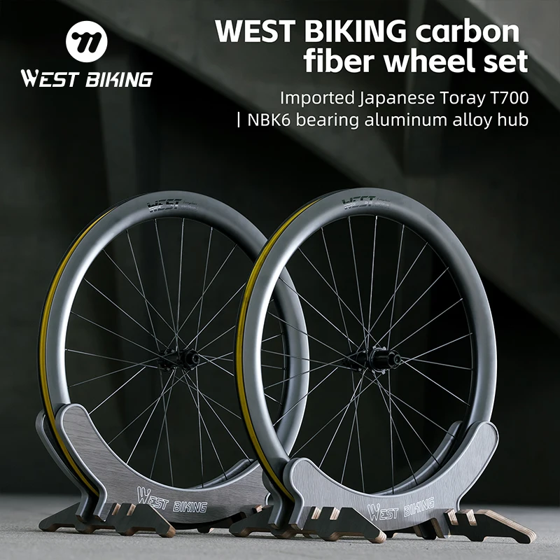 WEST BIKING T700 Карбоновая колесная пара ступичные диски из алюминиевого сплава высота