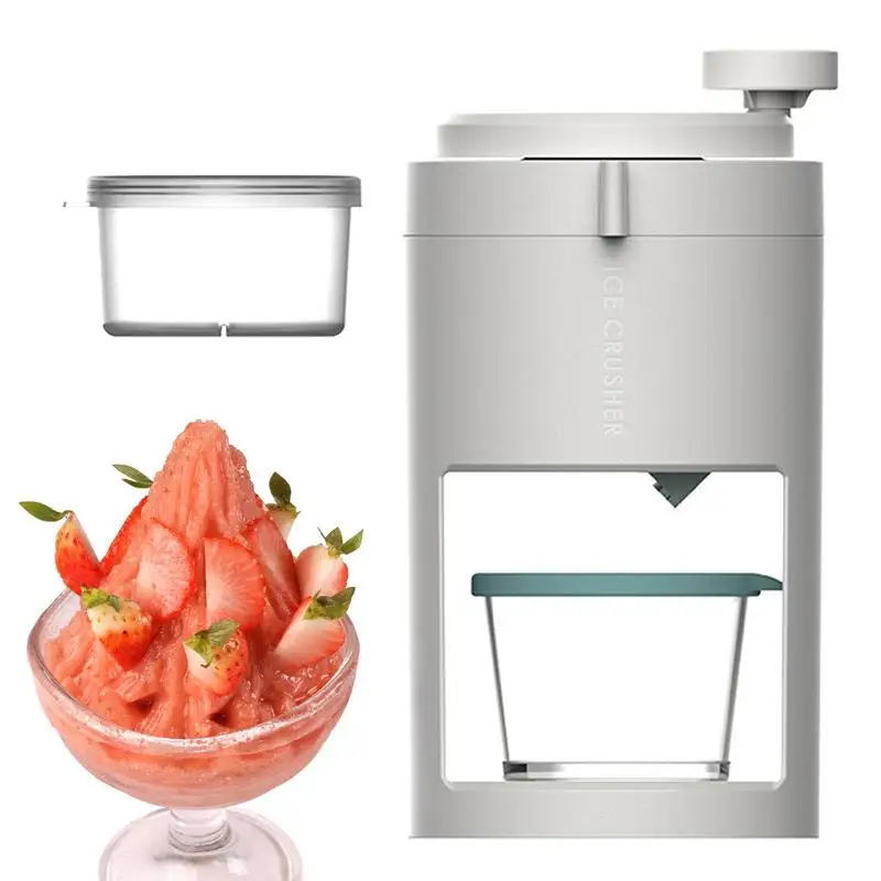 

Shaved Ice Machine Portable Hand-Crank Ice Shaver And Snow Cone Machine Ice Crusher And Shaved Ice Machine For Snow Cones Kids &