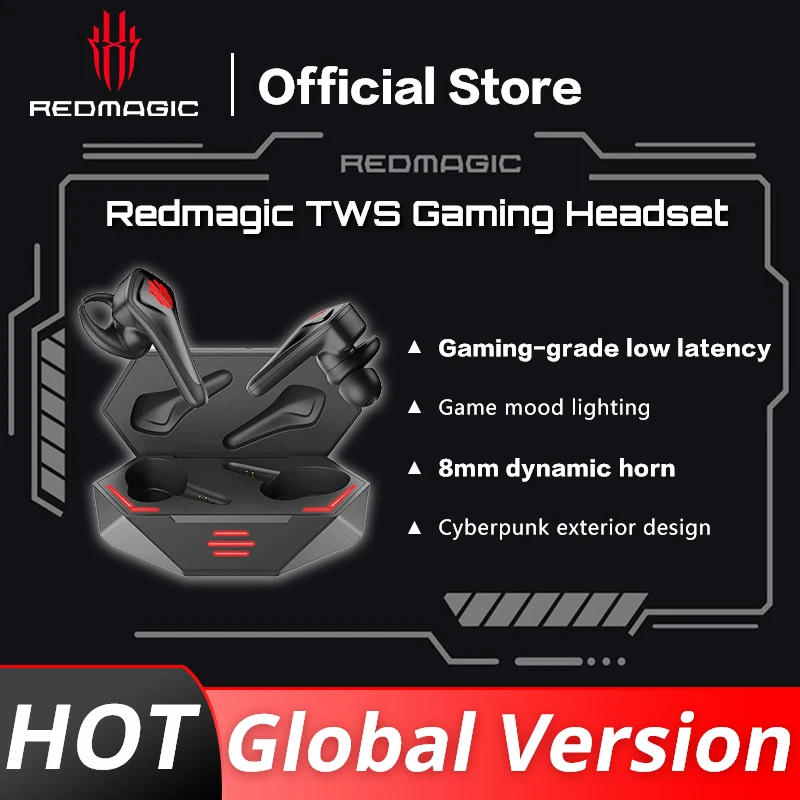 Глобальная версия рамка RedMagic наушники-вкладыши TWS с Игровые наушники для