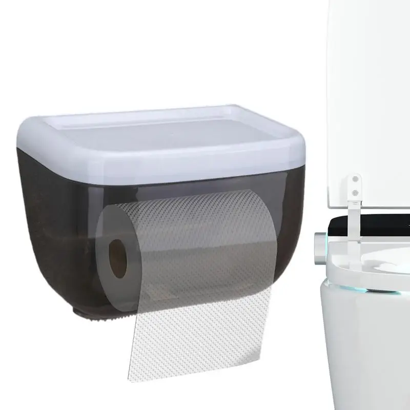 

Tissue Box Holder Adhesive Toilet Paper Holder Wall Mount Toilet Paper Holder Bathroom Accessories Dispenser Box And Organizer