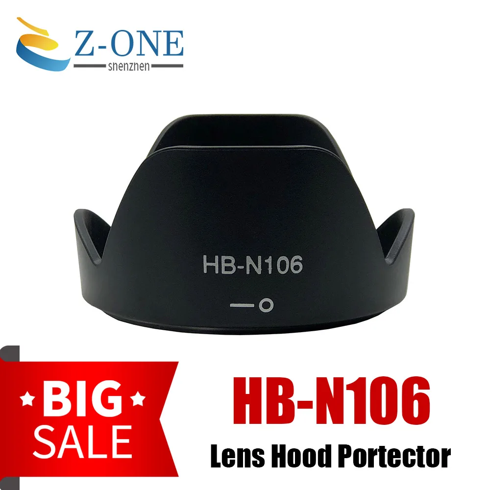 

HB-N106 HBN106 Camera Bayonet Petal Lens Hood Reversible for Nikon D5600 D3400 D5500 D3300 D3200 AF-P18-55 Camera Accessories