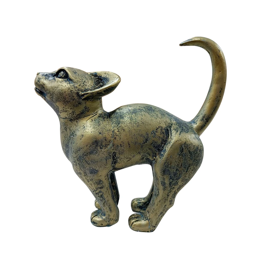 

Jaguar Statue Cute Animal Art Sculpture Ornaments Crafts Figurines Miniature Garden Home Office Desktop DecorChristmas Gift