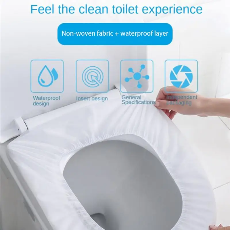 

10 шт., водонепроницаемый коврик для унитаза, 100%