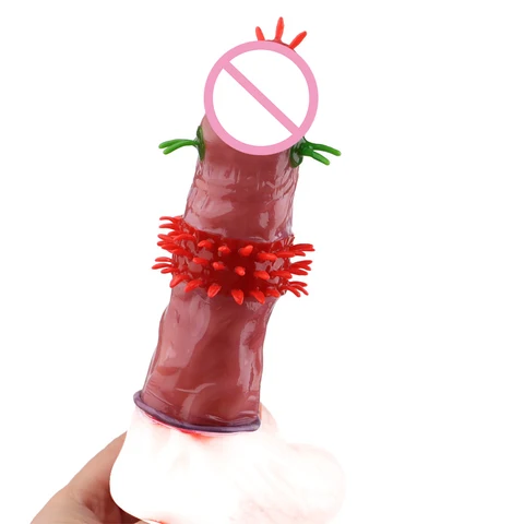 Мужские презервативы с шипами, 3 шт